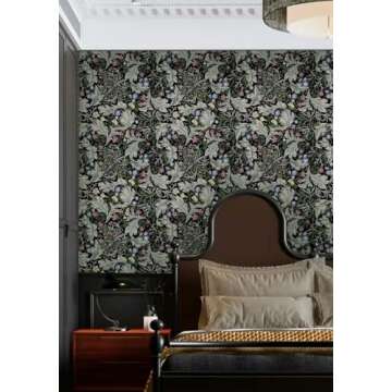 Abyssaly William Morris Floral Peel and Stick Wallpaper
