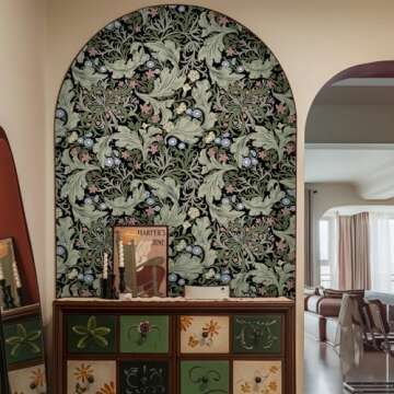 Abyssaly William Morris Floral Peel and Stick Wallpaper