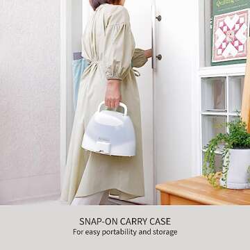 Panasonic Cordless Iron, Portable 360-Degree Freestyle Dry/Steam Iron with Precision Tips and Stainless Steel Soleplate, Anti-Calc and Anti-Drip, Power Base and Carrying/Storage - NI-QL1100L (Silver)