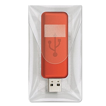 Cardinal HOLDit! USB Drive Pockets - Durable & Clear, Perfect for Organization, 6/Bag