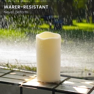 Waterproof Remote Control Flameless Candles 2Pack