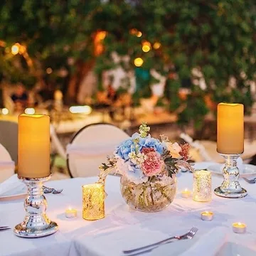 Waterproof Remote Control Flameless Candles 2Pack