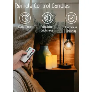Waterproof Remote Control Flameless Candles 2Pack