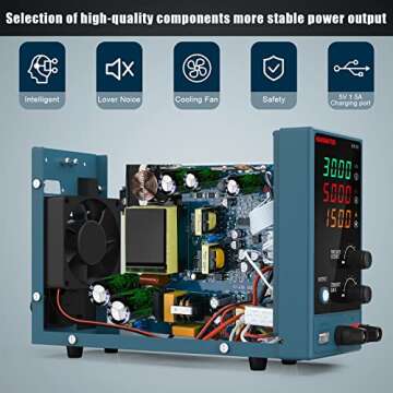 HANMATEK HM305 Adjustable DC Power Supply 0-30V 5A