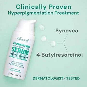 Ebanel Dark Spot Remover for Face Peel Skin Brightening Serum Melasma Hyperpigmentation Treatment, S...