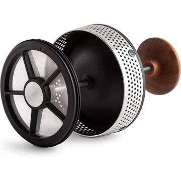 Fellow Clara French Press Coffee Maker - Portable Stainless Steel Coffee Press, Insulated Manual Bre...