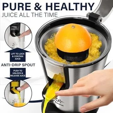 Eurolux Electric Orange Juicer – Premium Features
