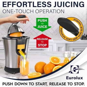 Eurolux Electric Orange Juicer – Premium Features