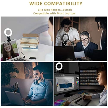 Video Conference Clip-On Ring Light for Zoom and Streaming
