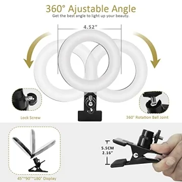 Video Conference Clip-On Ring Light for Zoom and Streaming