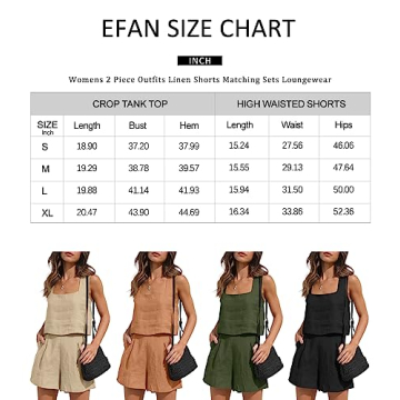 Stylish EFAN Women Summer 2 Piece Matching Set
