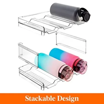 Stackable Water Bottle Organizer for Efficient Storage