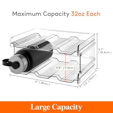 Stackable Water Bottle Organizer for Efficient Storage