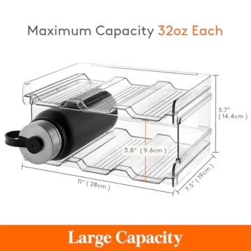 Stackable Water Bottle Organizer for Efficient Storage