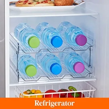 Stackable Water Bottle Organizer for Efficient Storage