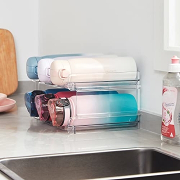 Stackable Water Bottle Organizer for Efficient Storage