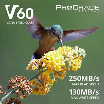 SD UHS-II 256GB Card V60 –Up to 130MB/s Write Speed and 250 MB/s Read Speed | for Professional Vlo...