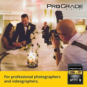 SD UHS-II 256GB Card V60 –Up to 130MB/s Write Speed and 250 MB/s Read Speed | for Professional Vloggers, Filmmakers, Photographers & Content Curators – by Prograde Digital