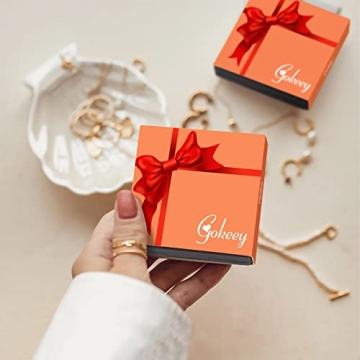 Gokeey Chunky Gold Hoop Earrings Set for Women - Lightweight & Stylish