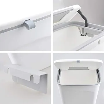 AYADA Hanging Trash Can: 2.37 Gallon Kitchen Solution