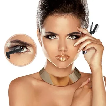 Folding Eyebrow Comb and Eyelash Separator Set of 4