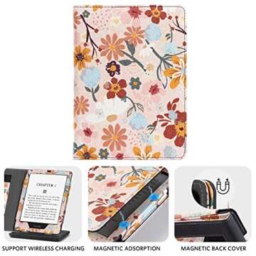 CoBak for Kindle Paperwhite Case with Stand - Durable PU Leather Cover with Auto Sleep Wake, Hand Strap Feature - Fits Kindle Paperwhite 11th Generation 6.8" and Signature Edition 2021 Released