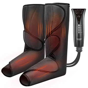 FIT KING Leg and Foot Massager with Heat and Air Compression for Pain Relief