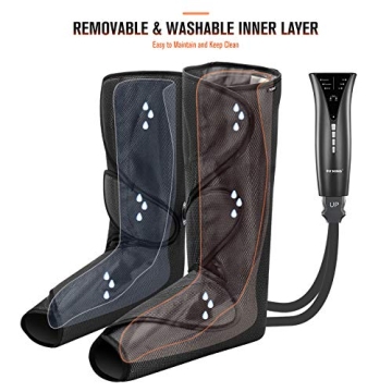 Air Compression Leg Massager with Heat for Relief