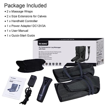 Air Compression Leg Massager with Heat for Relief