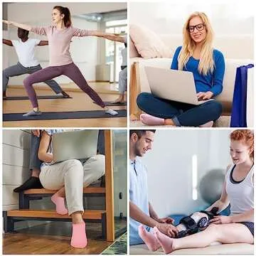 COZYOFFI Pilates Grip Socks: Non-Slip Yoga Socks for Women