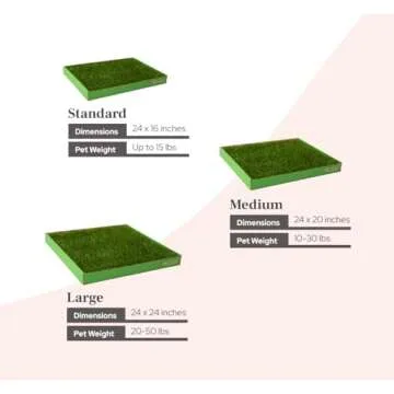 DoggieLawn Real Grass Puppy Pee Pads- 24 x 24 Inches - Perfect Indoor Litter Box for Dogs - No Mess, Easy-to-Use - Potty Training for Pets - Eco-Friendly Disposable Bathroom with Real Living Grass