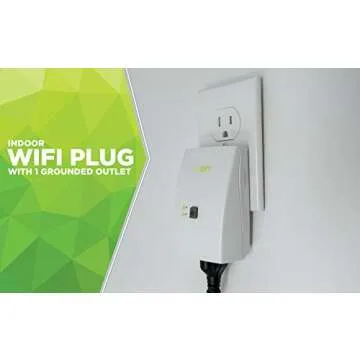 WiOn 50050 Indoor WiFi Plug - Effortless Home Automation with Smart Features