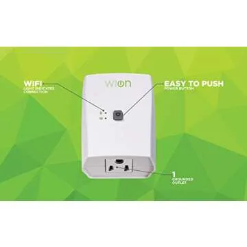 WiOn 50050 Indoor WiFi Smart Plug for Easy Automation