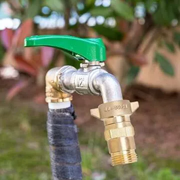 Hourleey Brass RV Water Pressure Regulator for Safe Water