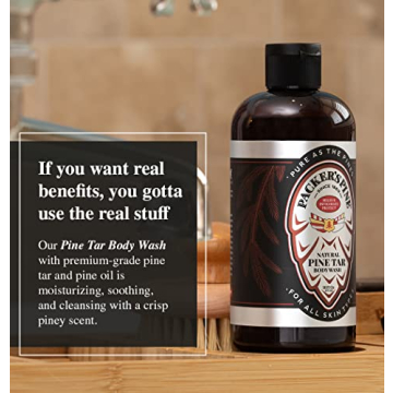 Packer's Pine Tar Body Wash for Psoriasis and Skin Relief
