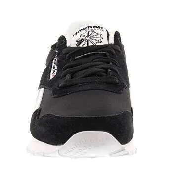 Reebok Men's Classic Nylon Walking Shoe in Black/White