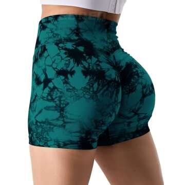 YEOREO Scrunch Biker Shorts - Seamless High-Waisted Design