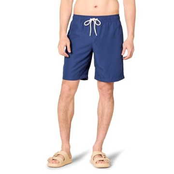 Amazon Essentials Men's 9" Quick-Dry Swim Trunk - Navy - Comfortable & Durable