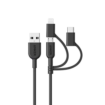 Versatile 3-in-1 Charging Cable for iPhone & Android