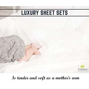 Tissaj Hotel Luxury Bed Sheets Set – Cal King – Smoke Gray – Organic Bedding – GOTS Approved...