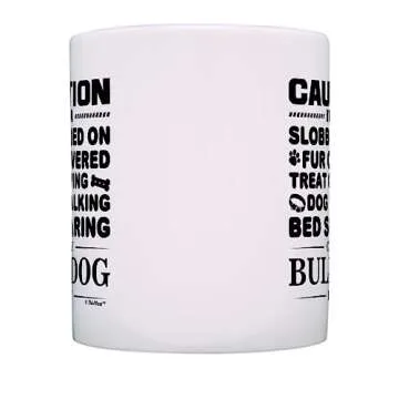 ThisWear Dog Lover Gifts for Women Crazy Bulldog Lady Dog Mom English Bulldog Gift 11oz Ceramic Coffee Mug