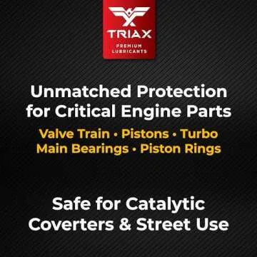 TRIAX Synergy SVL 10W-60, Racing Grade, Full Synthetic Engine Oil, Street and Track Formulation (1 Quart)