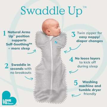 Love to Dream Swaddle UP - Baby Sleep Sack for Longer Sleep and Comfort
