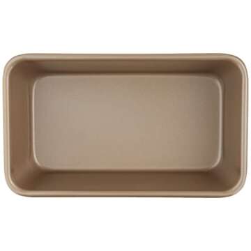 Cuisinart 9-Inch Chef's Classic Nonstick Bakeware Loaf Pan, Champagne