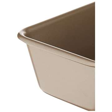 Cuisinart 9-Inch Chef's Classic Nonstick Bakeware Loaf Pan, Champagne