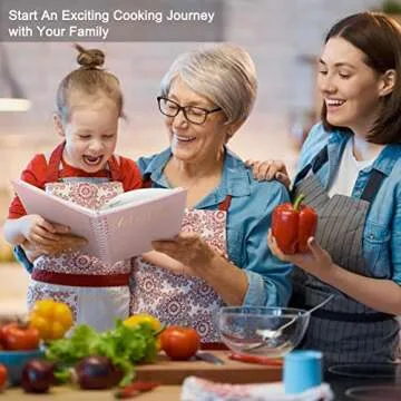 JUBTIC Blank Recipe Book to Write in Your Own Recipes 7" x 10" - Make Your Own Family Cookbook & Rec...