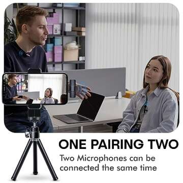 Internet Revolution Wireless Microphone for iPhone | Studio-Quality Mic for Vlogging, Podcasting, an...