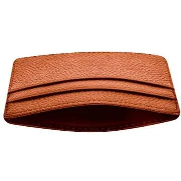 EASTNIGHTS Minimalist Leather Slim Wallet with ID Window