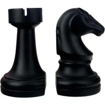 Black Chess Decorative Bookends for Home & Office