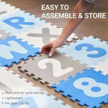 Tadpoles Foam Playmats - Colorful Learning Tiles for Kids